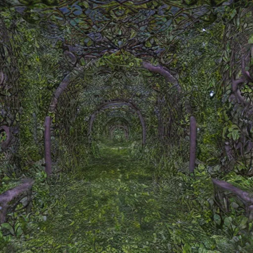 Image similar to Abandoned overgrown multiverse gateways