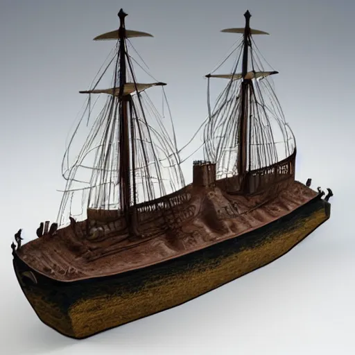 Image similar to model ship in a bottle