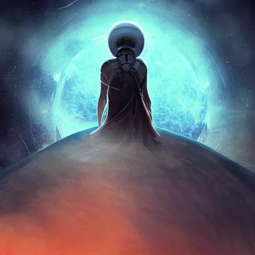 Image similar to a planet that has skull like features, stars in the background, natural, ultra detail. digital painting, beautiful, concept art, ethereal, cinematic, epic, 8k, high detail, Artstation, illustration, Trending on Artstation, Artstation HQ, Artstation HD, deviant art, Pinterest, digital art,