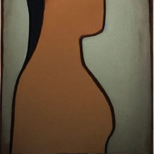 Prompt: assemblage of a woman's face in profile. She has high cheekbones, a strong jawline, and her hair is pulled back away from her face. She stares out at the viewer with a slight smile, her eyes half-lidded and her lips parted. There is a sense of calm and serenity about her. by Gustave Van de Woestijne intuitive