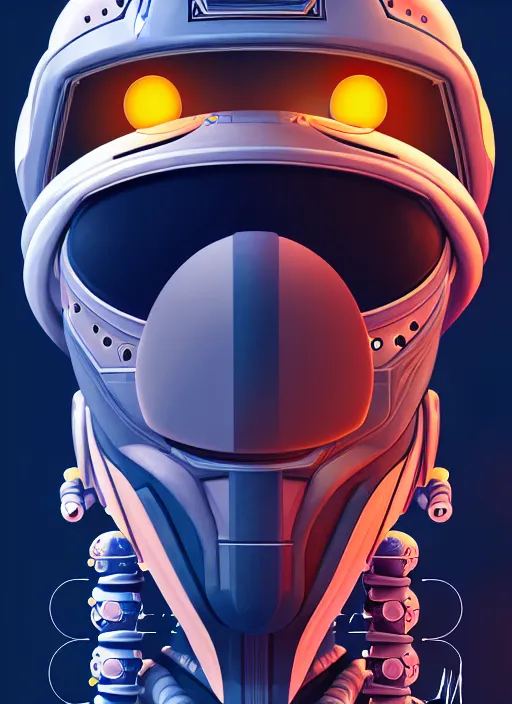 Image similar to symmetry!! portrait of a robot astronaut, moon, horizon zero dawn machine, intricate, elegant, highly detailed, digital painting, artstation, concept art, smooth, sharp focus, lineart illustration, 8 k