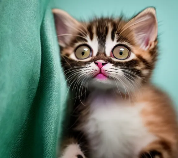 Prompt: An extremely cute kitten as a cartoon character in a Disney animated film; masterpiece; f/1.4; 90mm