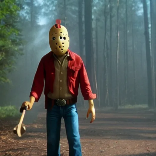 Prompt: woody in friday the 1 3 th