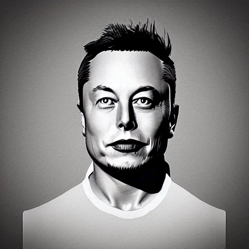 Image similar to elon musk, low - poly 3 d model, rendered in octane, ambient occlusion