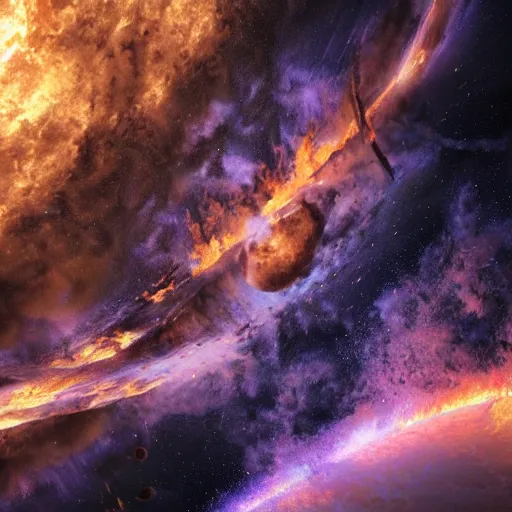 Image similar to galactic maelstrom, fire, realistic, vray
