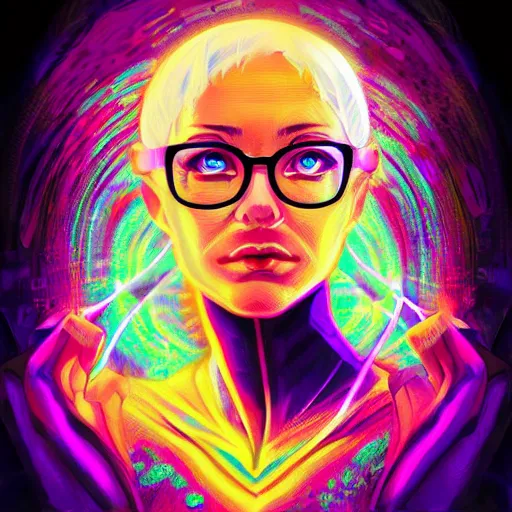 Image similar to skill magic geek inside matrix deepdream radiating a glowing aura stuff loot legends stylized digital illustration video game icon artstation lois van baarle, ilya kuvshinov, rossdraws,