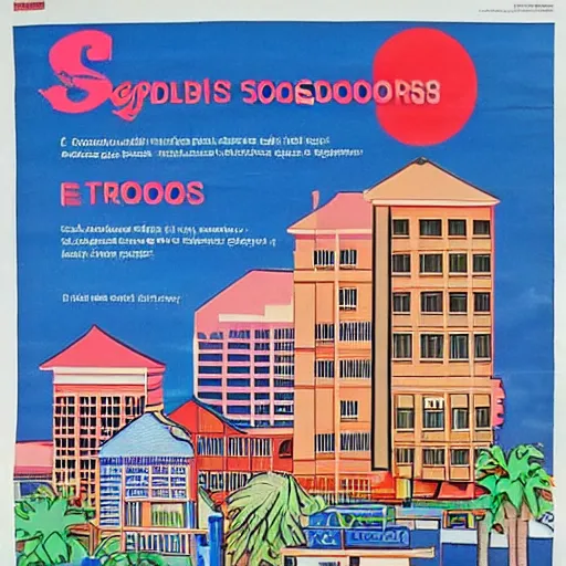 Image similar to 1 9 9 0 s singaporean public education poster for neighbourhoods