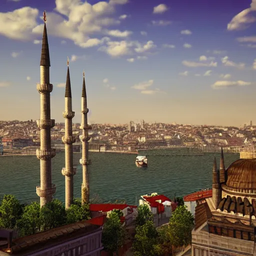 Prompt: istanbul, realistic, photo, unreal engine