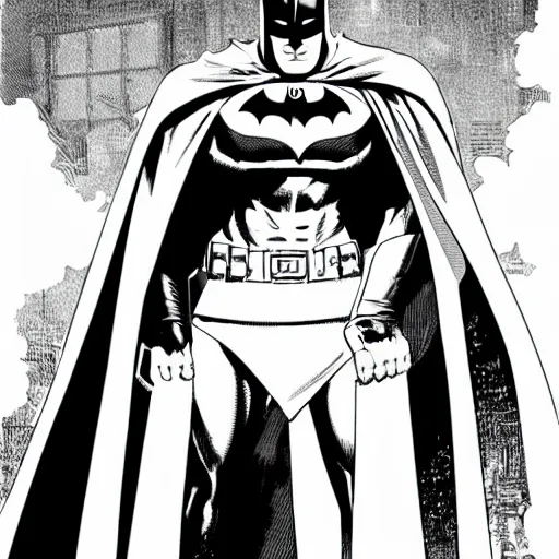 Prompt: Batman in the manga Berserk