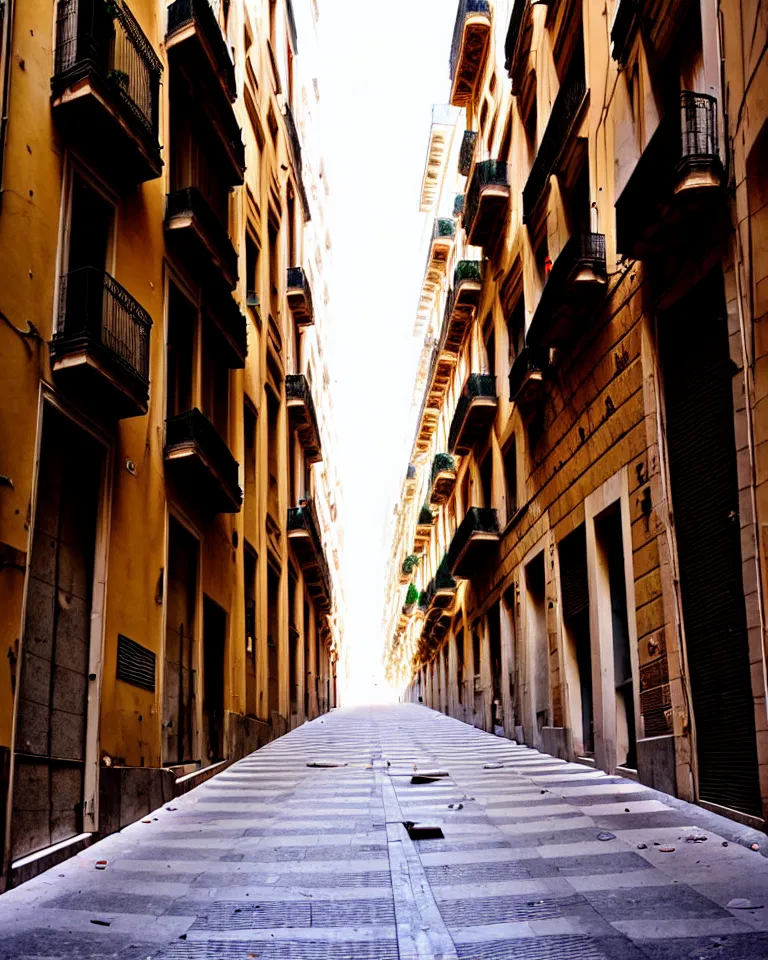 Image similar to abandoned streets of Barcelona