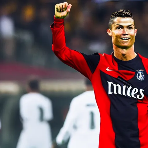 Image similar to cristiano ronaldo as a paris saint german player