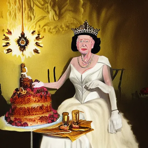 Prompt: The Queen and her Cake by Avery Palmer