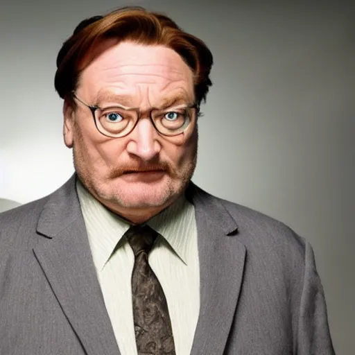 Image similar to stephen root pretending to be phil hartman