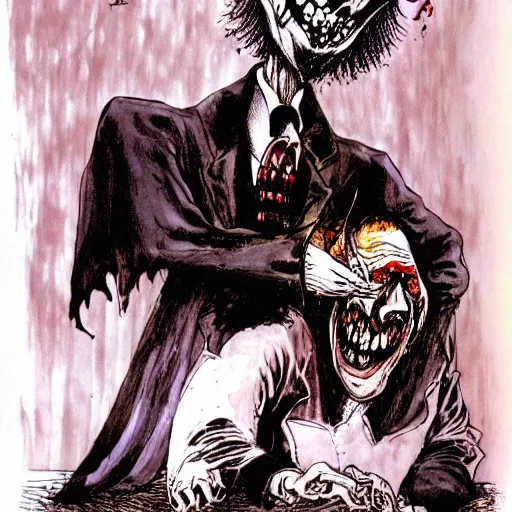 Image similar to dracula by ralph steadman