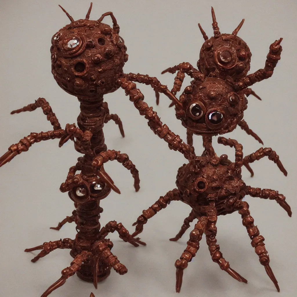 Prompt: beholder with spider legs
