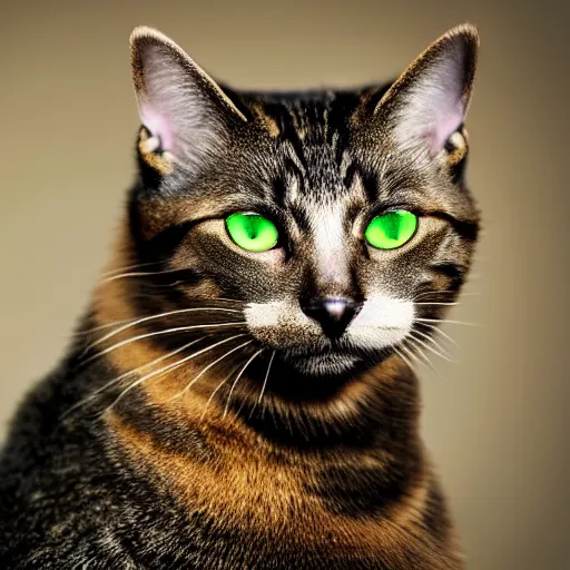 Image similar to cat soldier in call of duty warzone 4k, complete heterochromia brown and green eyes, high detail, high-resolution photograph, professional photography, ultra-detail