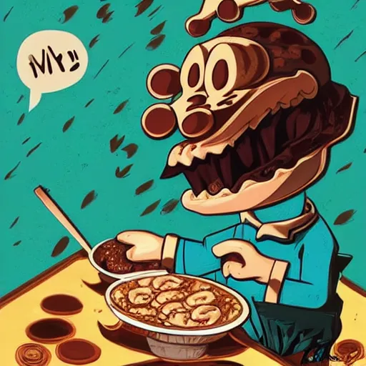 Image similar to evil human cookie cooking a bunch of cookies, in the kitchen, cuphead, painterly, logo, graffiti, elegant, highly detailed, digital art, art by jc leyendecker and sachin teng