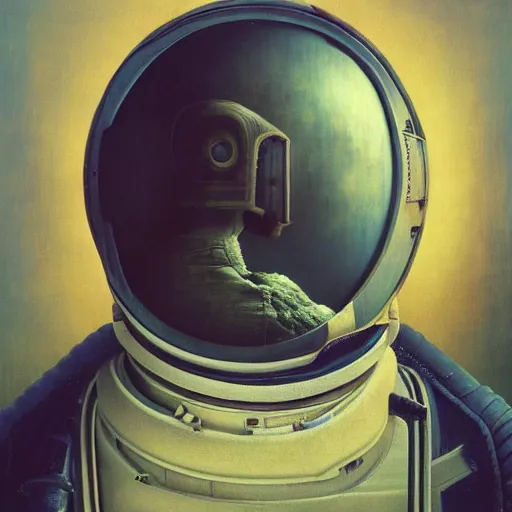 Image similar to hyperrealistic surrealism, David Friedrich, Kenne Gregoire, award winning masterpiece with incredible details, Zhang Kechun, a surreal vaporwave vaporwave vaporwave vaporwave vaporwave painting of an astronaut lost in a liminal space, highly detailed, trending on ArtStation