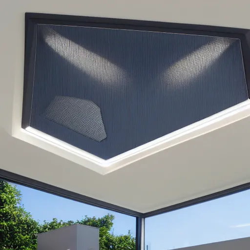 Image similar to roof skylight with led strip light surround, realistic, photography, home and garden, houzz, highly detailed, 8k,