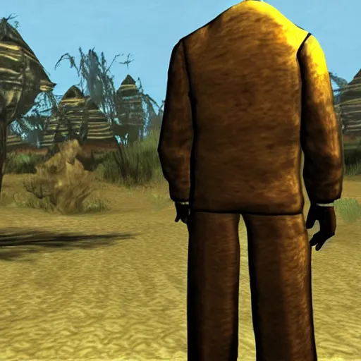 Image similar to walter white in morrowind