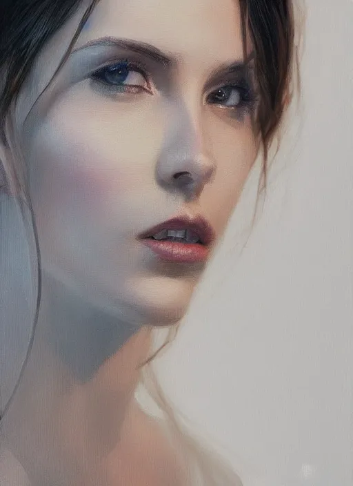 Image similar to portrait of a gorgeous young woman in the style of stefan kostic, artstation, concept art, realistic photo, sharp focus, 8k high definition, insanely detailed, intricate, elegant