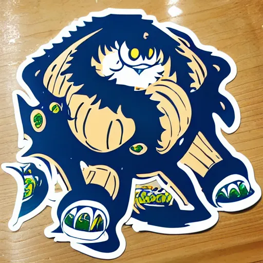 Image similar to die cut sticker, gomu gomu no gatling, splatter paint