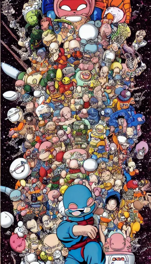 Image similar to The end of an organism, by Akira Toriyama