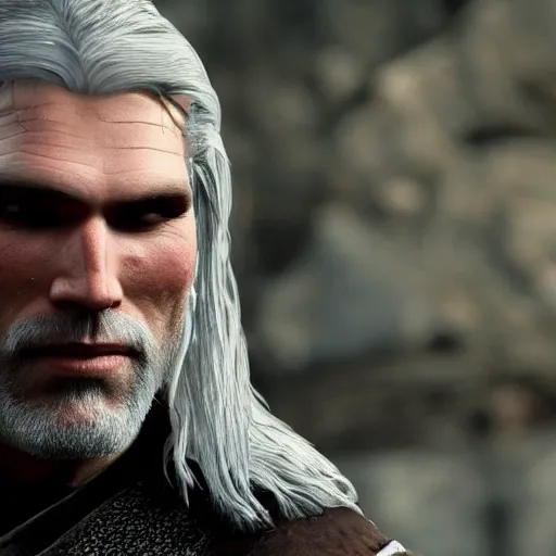 Image similar to anson mount as geralt