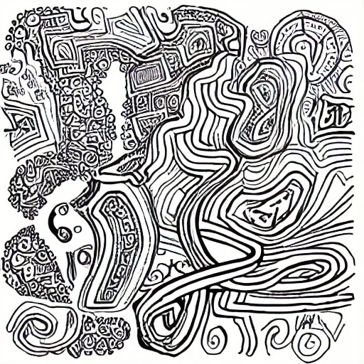 notebook doodle extremely intricate hyper detailed linework pen