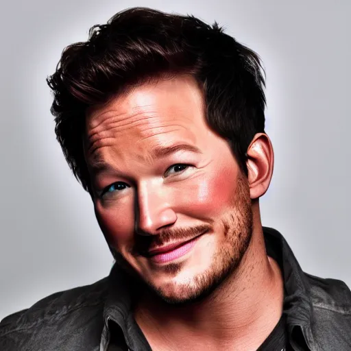 Image similar to markiplier and chris pratt combined, 4k headshot photography