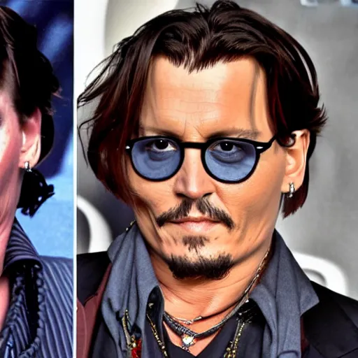 Prompt: Johnny Depp as Harry Potter