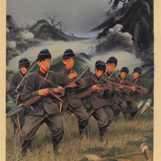 Image similar to the japanese and the chinese war photo realistic 1 9 3 9