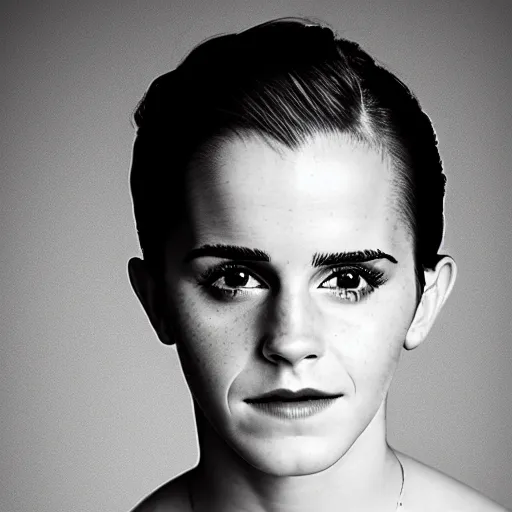 Image similar to Professional portrait of male Emma Watson. A photograph of Emma Watson as a man. Gender switched Emma Watson. Studio lighting