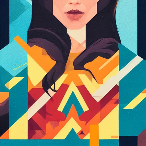 Image similar to Wonder Woman profile picture by Sachin Teng, asymmetrical, Organic Painting , Matte Painting, geometric shapes, hard edges, graffiti, street art:2 by Sachin Teng:4