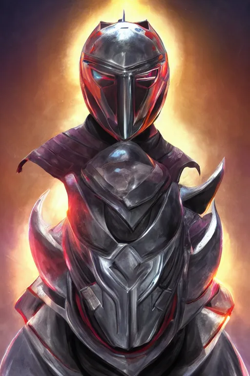 Image similar to helmet armor guardian destiny in witch queen illumination ray tracing hdr fanart arstation by sung choi robot ninja mask and eric pfeiffer and gabriel garza and casper konefal