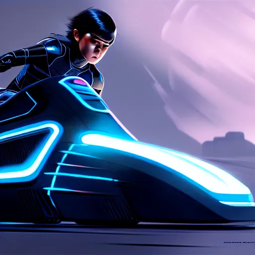 Image similar to tron legacy lightcycle, intricate, highly detailed, lifelike, photorealistic, digital painting, artstation, illustration, smooth, sharp focus, art by scott davidson, albert aublet, krenz cushart, artem demura, mucha