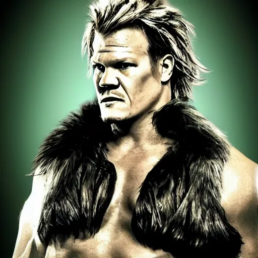 Prompt: chris jericho fighting king kong