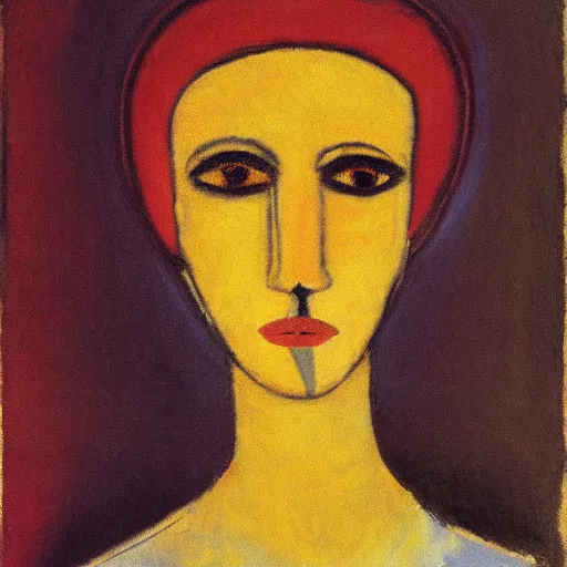 Image similar to portrait of a beautiful woman by rothko