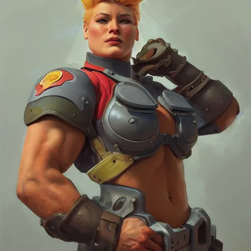 Image similar to socialist realism painting of zarya from overwatch, socialist realism, highly detailed, intricate, digital painting, artstation, sharp focus, illustration, art by jakub rozalski, artgerm, tan zi and ayanamikodon and alphonse mucha and wlop