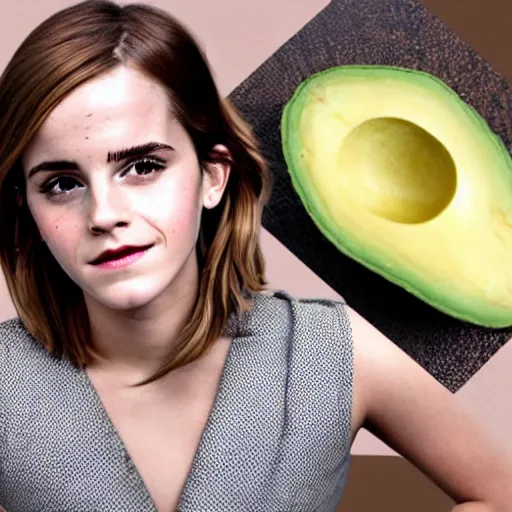 Image similar to emma watson avocado for skin