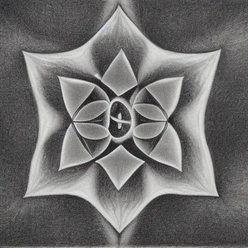 Image similar to Flower, M. C. Escher mezzotint