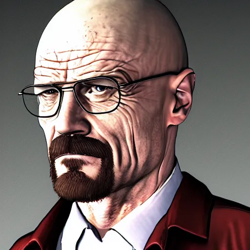 Prompt: Walter White as a GTA V loading screen