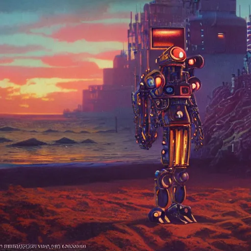 Prompt: humanoid cyborg spongebob, epic, cinematic shot, 8k, by Bruce Pennington, sharp focus, highly detailed, saturated