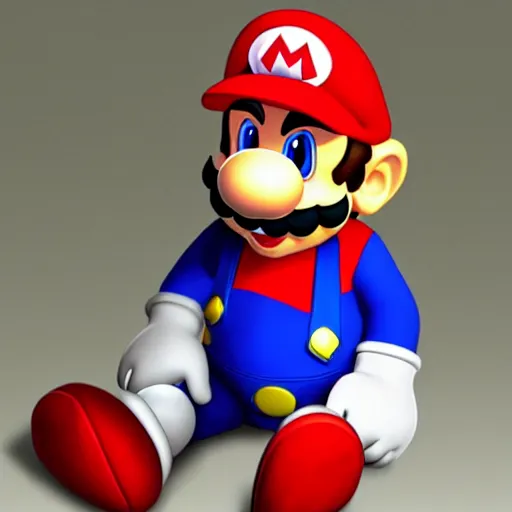 Image similar to nintendo mario as a real life person