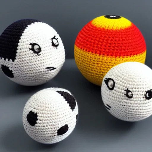 Image similar to Planet Earth, amigurumi, white background, 3d