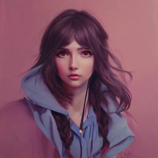 Image similar to a beautiful painting representative of the art style of artgerm and wlop and wes anderson