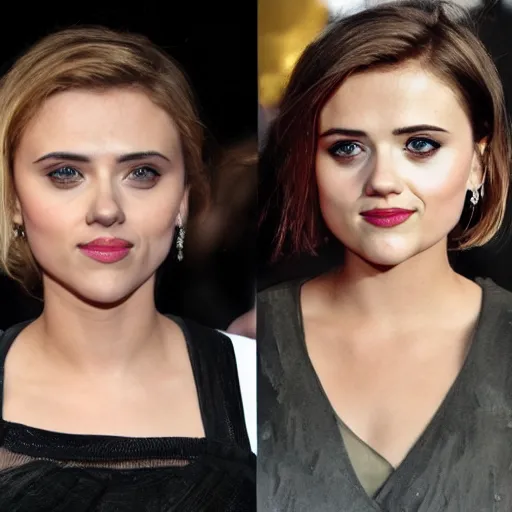 Image similar to the daughter of scarlett johansson and jenna coleman