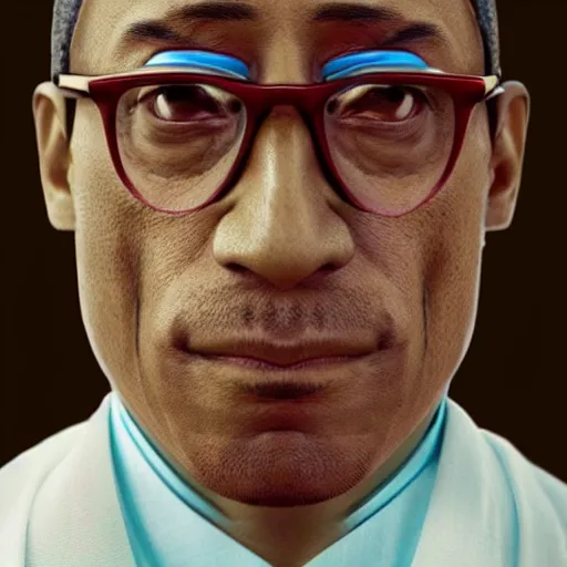 Image similar to gustavo fring as a samurai based and redpilled