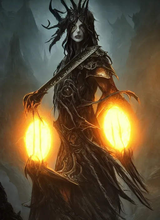 Image similar to death, ultra detailed fantasy, elden ring, realistic, dnd character portrait, full body, dnd, rpg, lotr game design fanart by concept art, behance hd, artstation, deviantart, global illumination radiating a glowing aura global illumination ray tracing hdr render in unreal engine 5