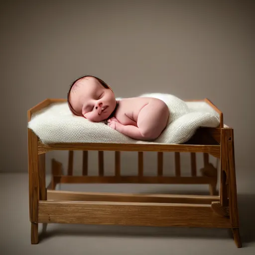 Image similar to baby in traditional cradle board, unreal 5, hyper realistic, realistic, photo realistic, dynamic lighting, highly detailed, cinematic landscape, studio landscape, studio lighting